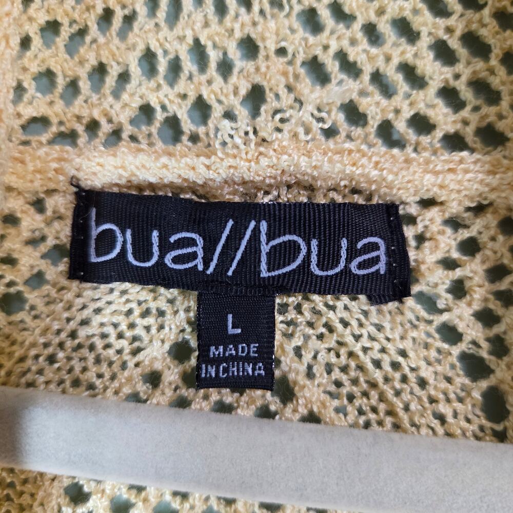 Bua//Bua Womens Butter Yellow Open Front Sleevele… - image 3